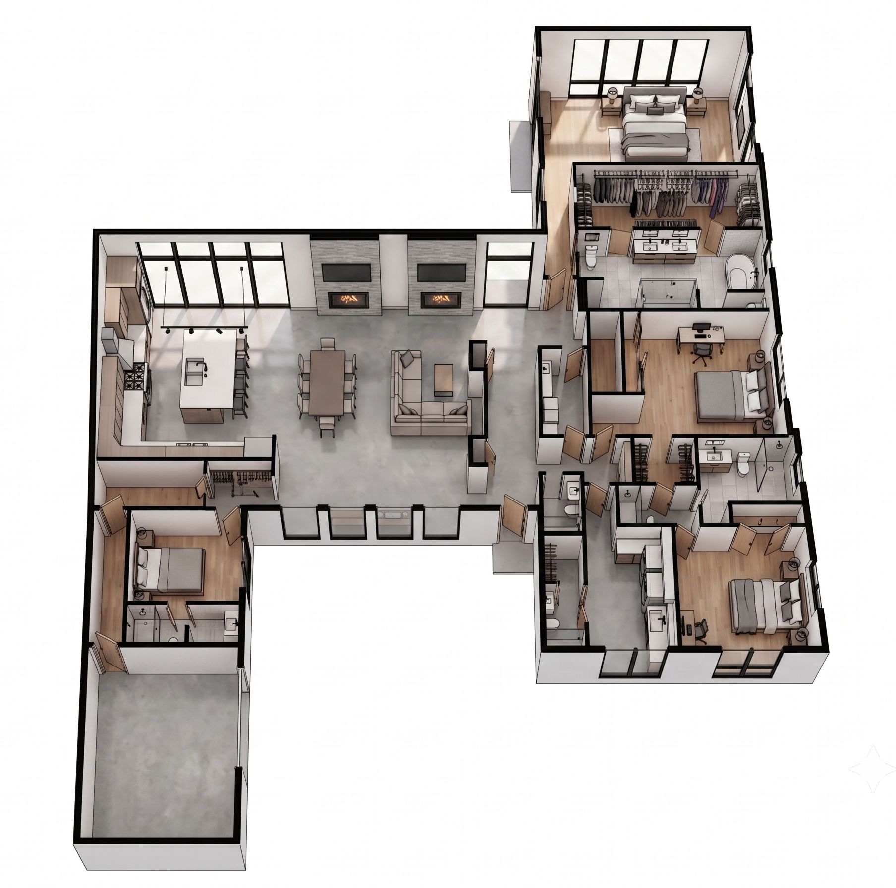 4,488 SF Saguaro Floor Plan